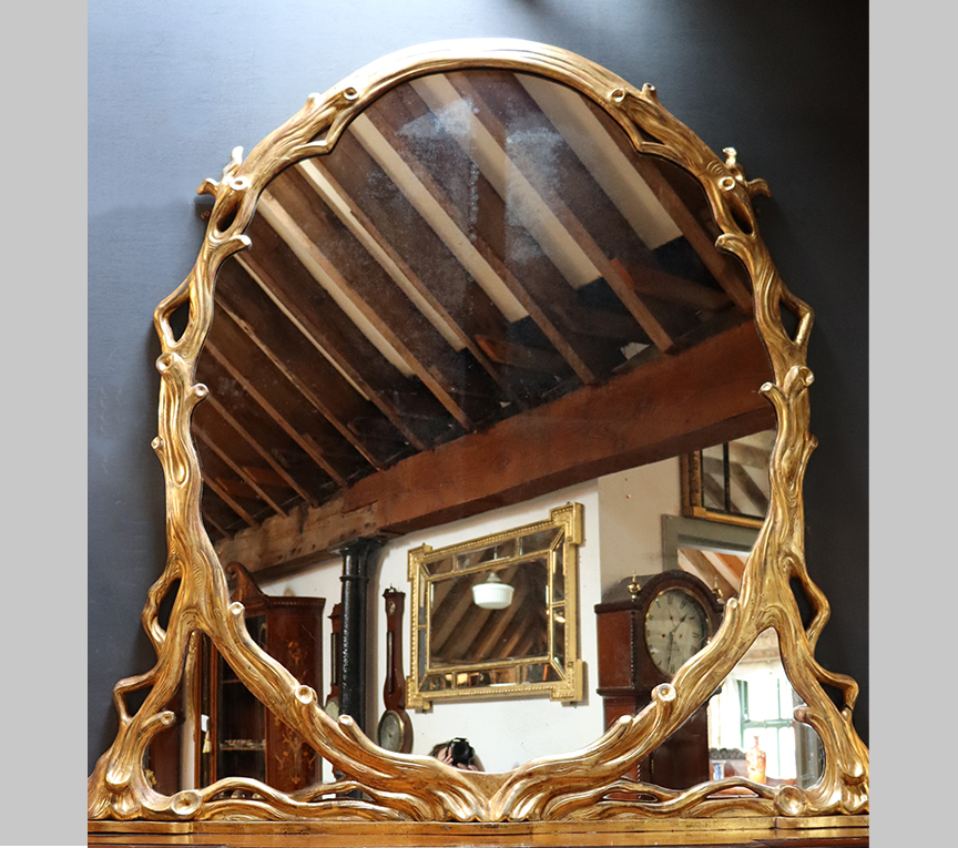 Victorian Giltwood Overmantle Mirror