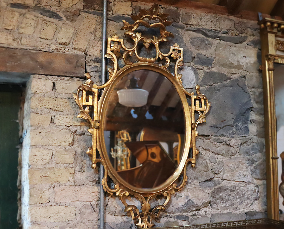 Pair of Carved Giltwood Pier Mirrors