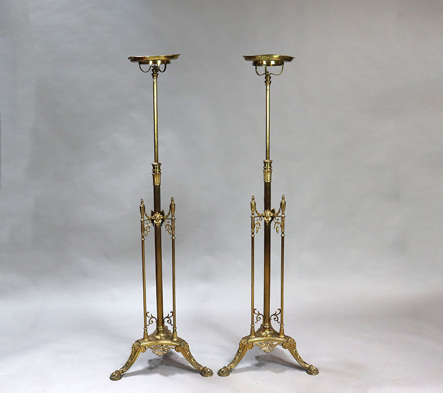 Pair of Brass Stands