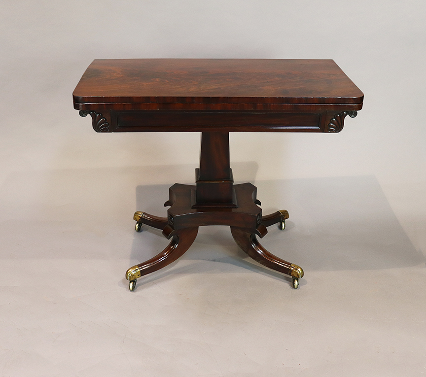 Pair of Regency Fold-over Games Tables