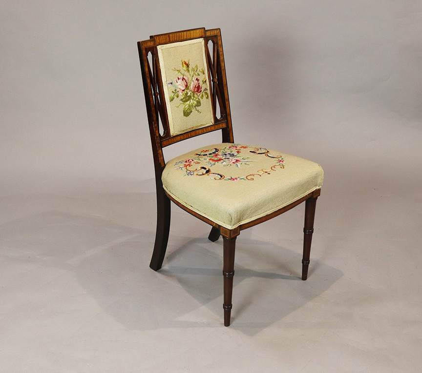 Four Warings Mahogany and Satinwood Chairs