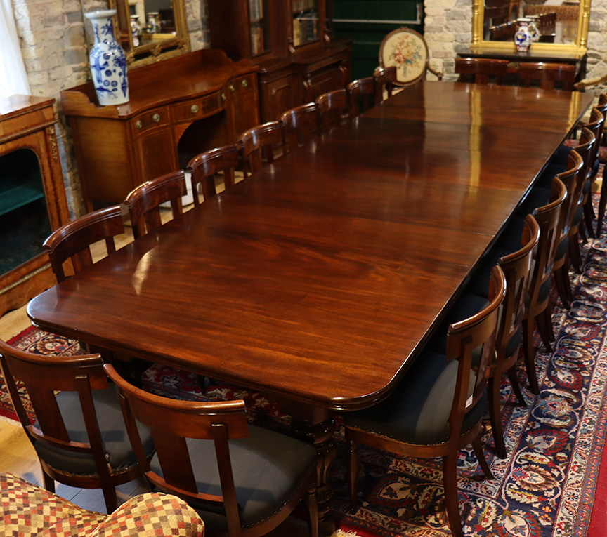 Irish 19th Century Mahogany Dining Table