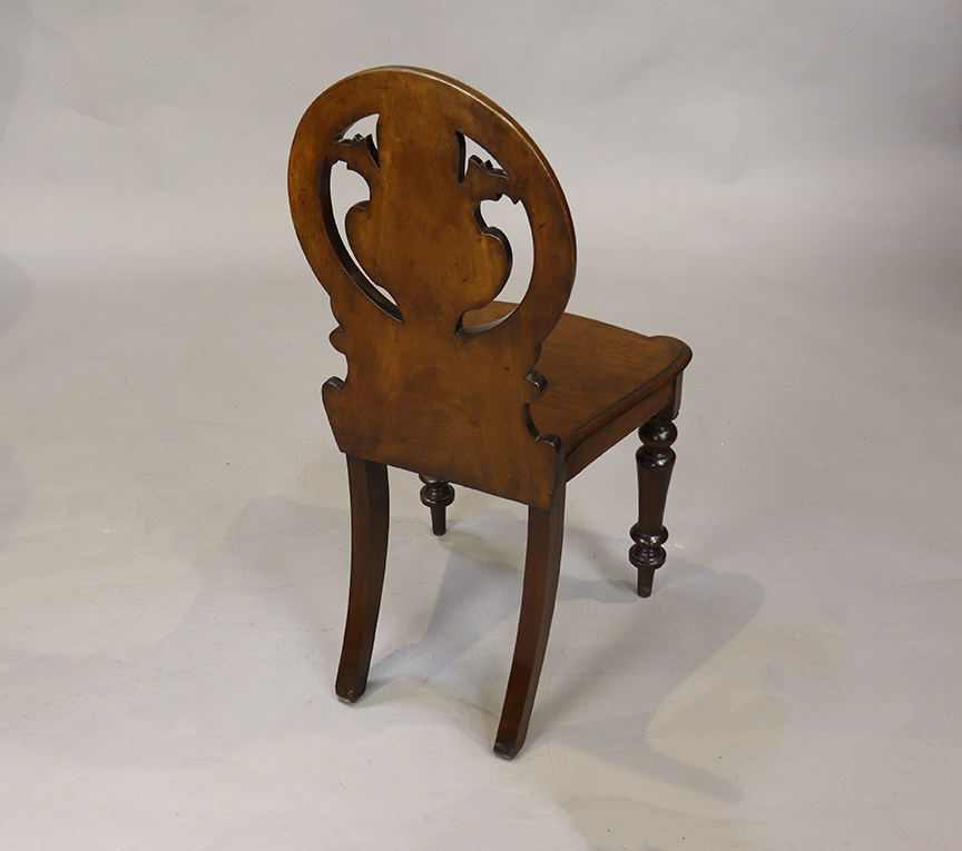 Victorian Mahogany Hall Chairs