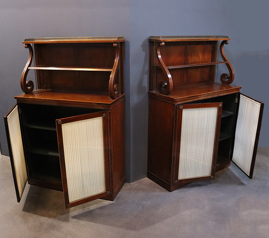 Pair of Rosewood Chiffoniers