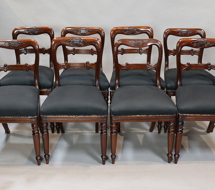 Early Victorian Mahogany Dining Chairs 