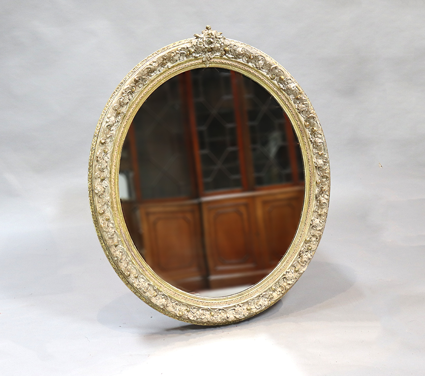 19th Century Oval Mirror