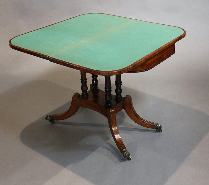 Regency Rosewood Fold-over Games Table