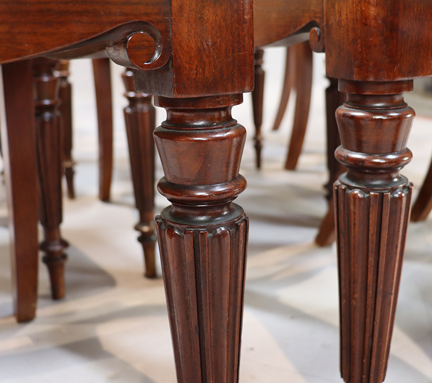 Set of Ten William IV Dining Chairs