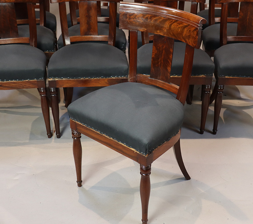 Set of 20 Early 19th Century Mahogany Dining Chairs
