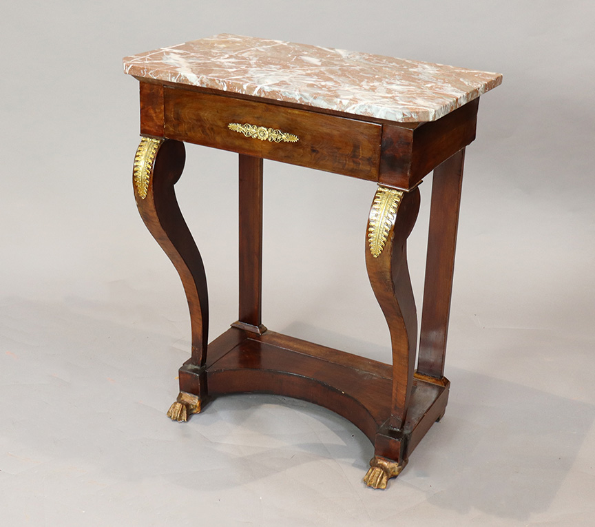 19th Century Console Table with Marble