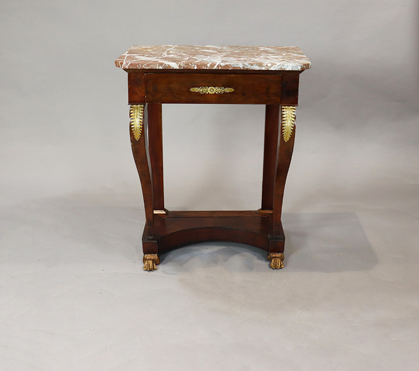 19th Century Console Table with Marble
