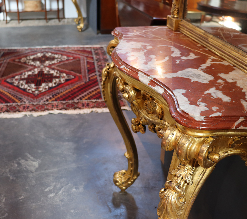 Pair of 18th Century Gilt Console Tables