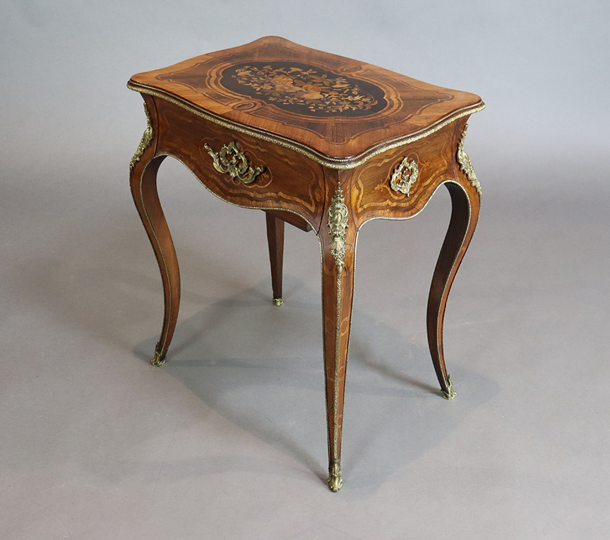 Floral Marquetry and Kingwood Poudreuse
