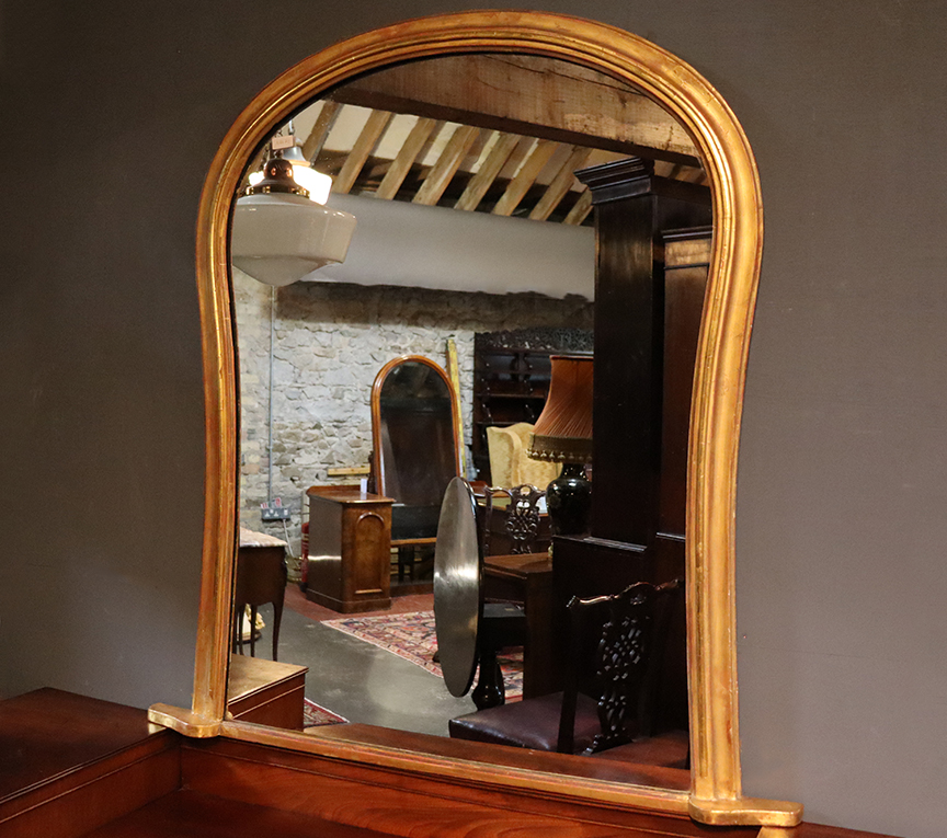 Victorian Shaped Gilt Mirror