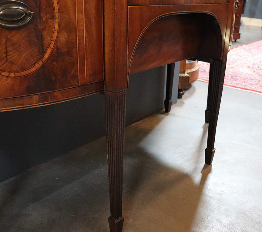 George III Bow Fronted Sideboard