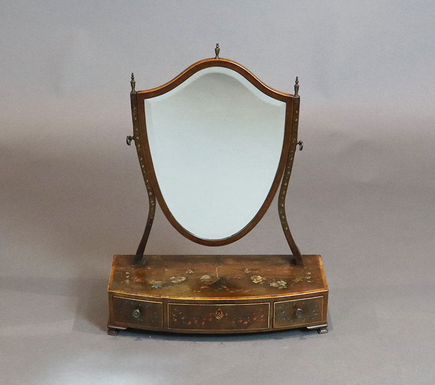 Sheraton Painted Dressing Table Mirror