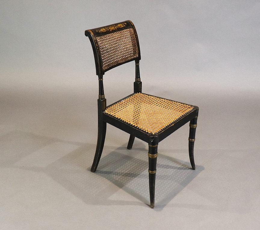 Pair of Regency Ebonised Chairs