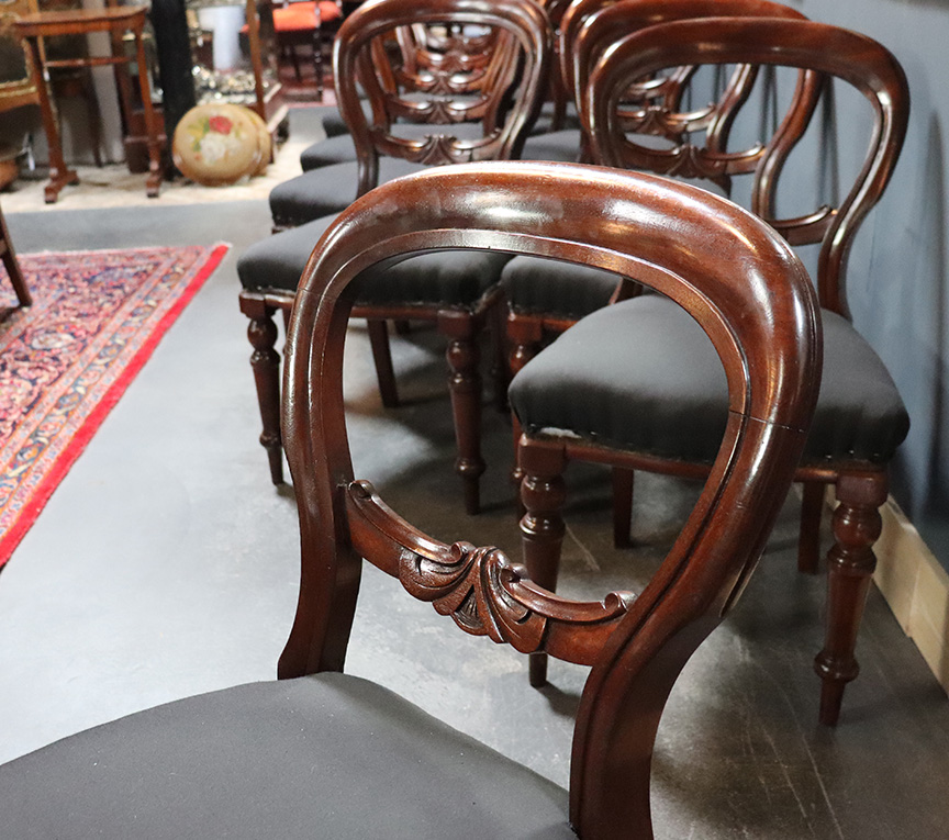 Set of 12 Victorian Dining Chairs