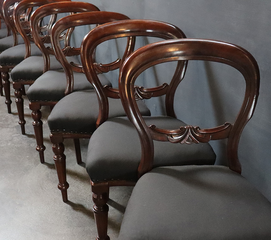 Set of 12 Victorian Dining Chairs