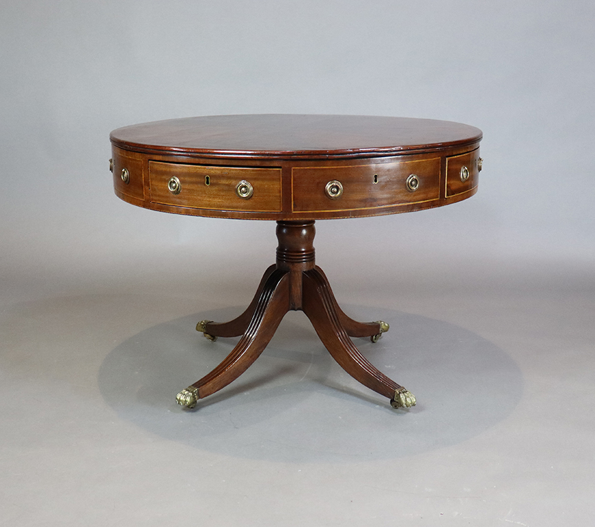 Drum Table with Segmented Top