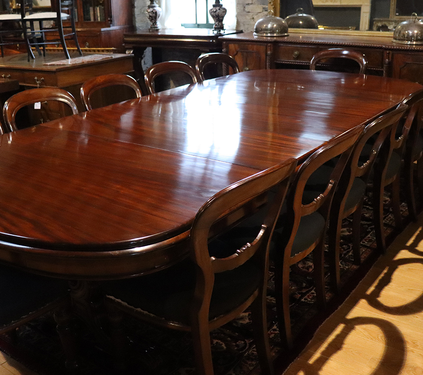 Victorian D-end Mahogany Dining Table