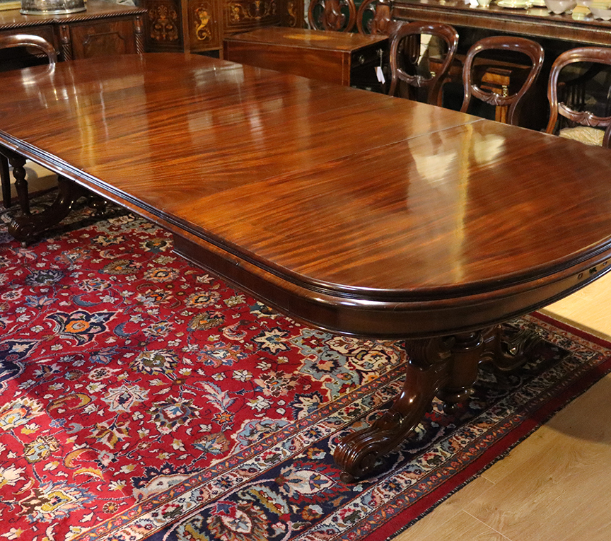 Victorian D-end Mahogany Dining Table