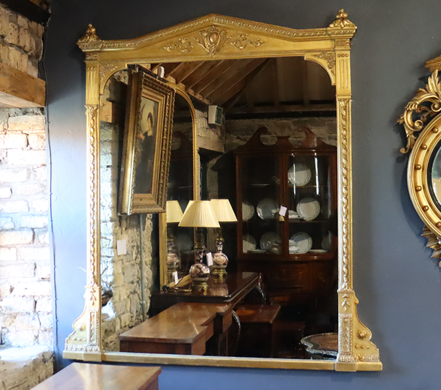 Victorian Neo-classical Style Gilt Mirror