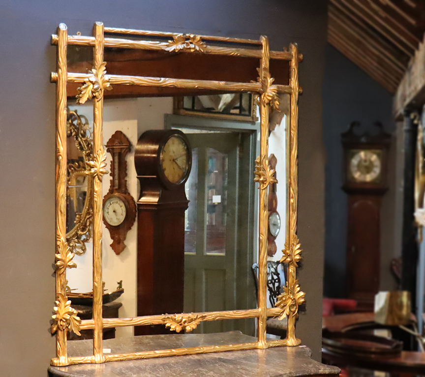 19th Century Irish Carved Giltwood Mirror