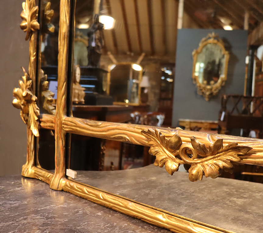 19th Century Irish Carved Giltwood Mirror