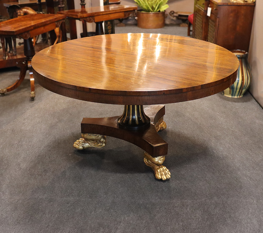 Rosewood and Partial Gilt Table