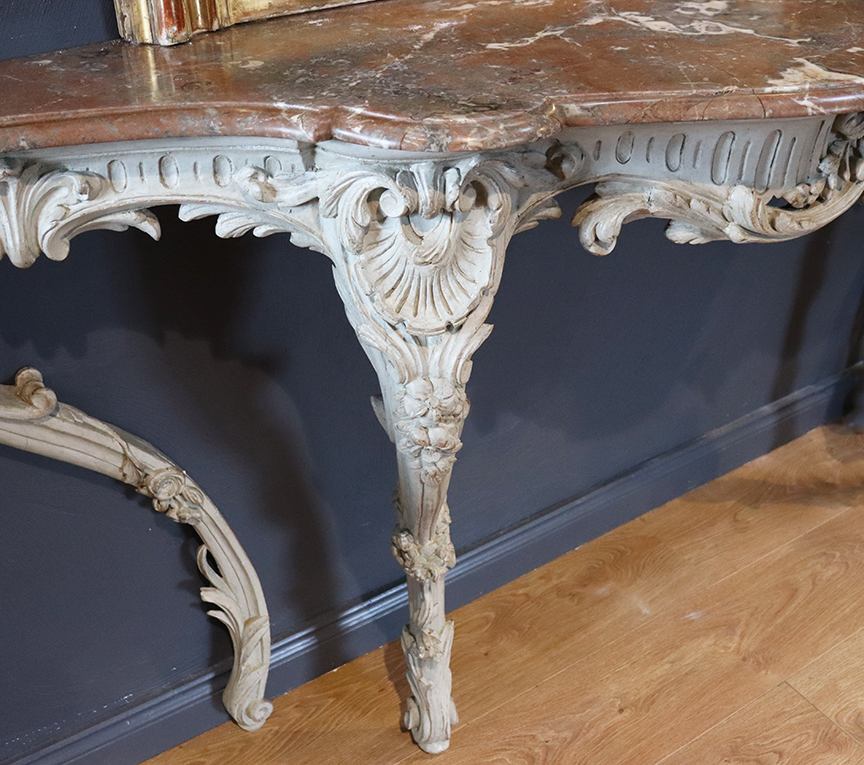 Pair of 19th Century French Carved Console Tables