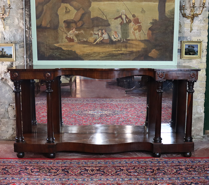 William IV Rosewood Irish Console Table
