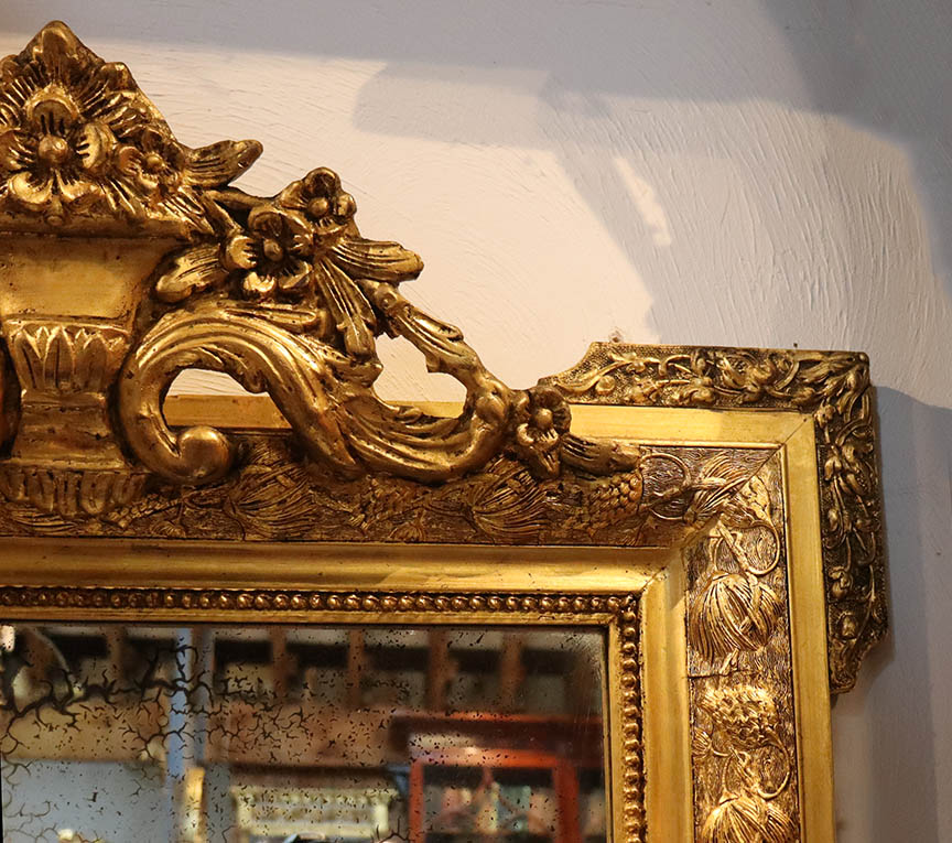 Ornate Mid 19th Century French Mirror