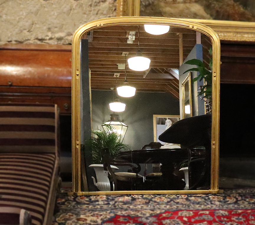 Victorian Archtop Overmantle Mirror