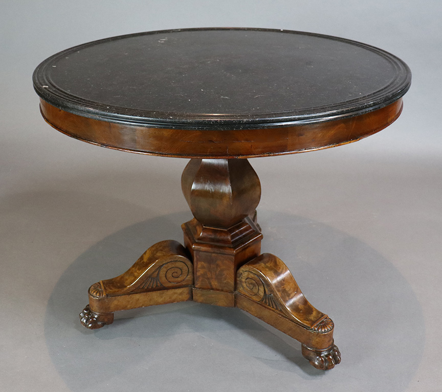 French Centre Table with Marble